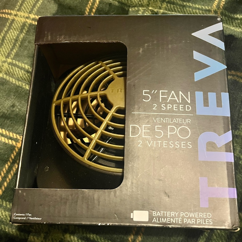 5" Two-Speed Battery Powered portable Fan